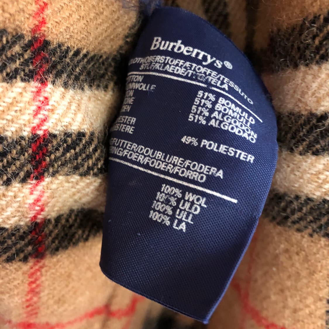 버버리 정품 블루종 자켓 남성용 노바체크 상품이미지5