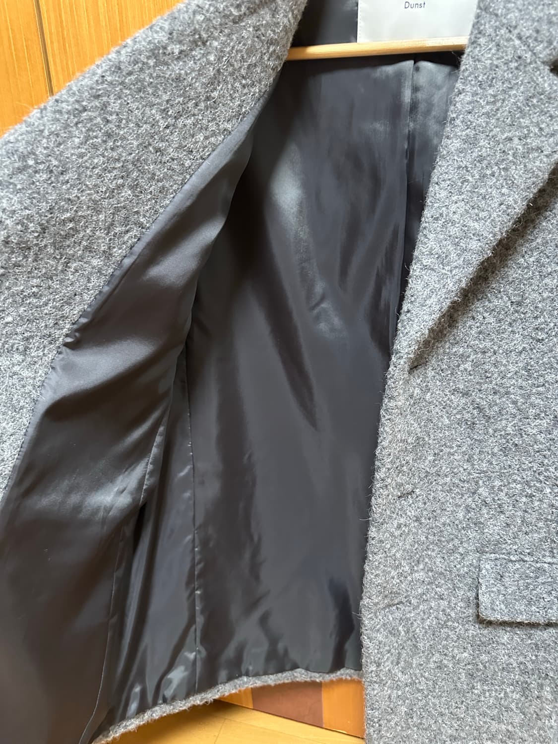 던스트 3버튼 부클 울 자켓 멜란지그레이 상품이미지5