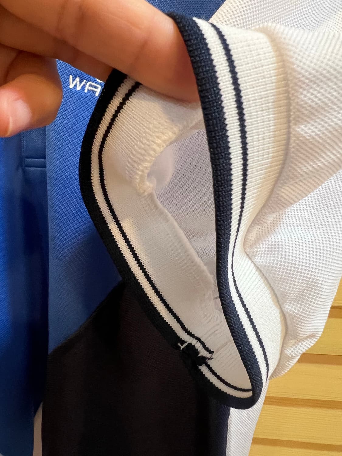 캘러웨이 남성 블루 카라반팔티셔츠 골프티셔츠 상품이미지4