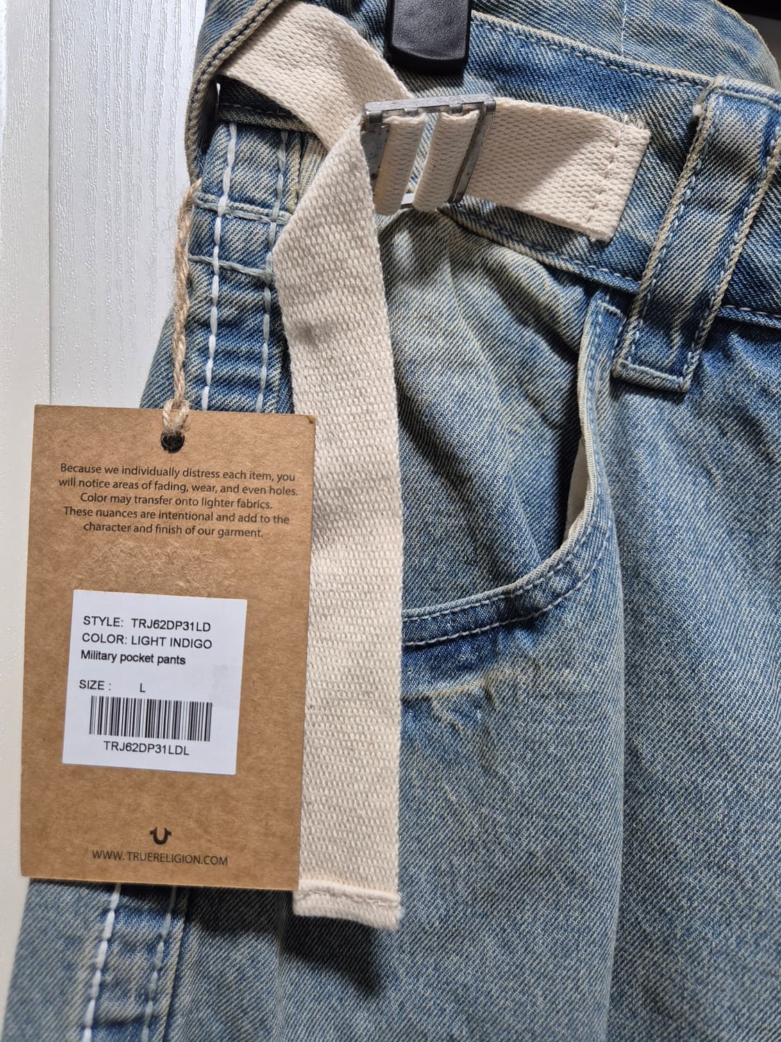 (타임세일)(새상품)트루릴리젼 카고 워싱진 데님 상품이미지4