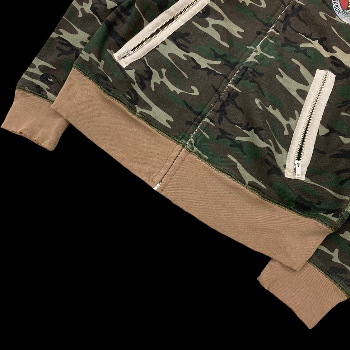 AVIREX 아비렉스 카모플라주 데미지 디테일 후드집업 상품이미지6