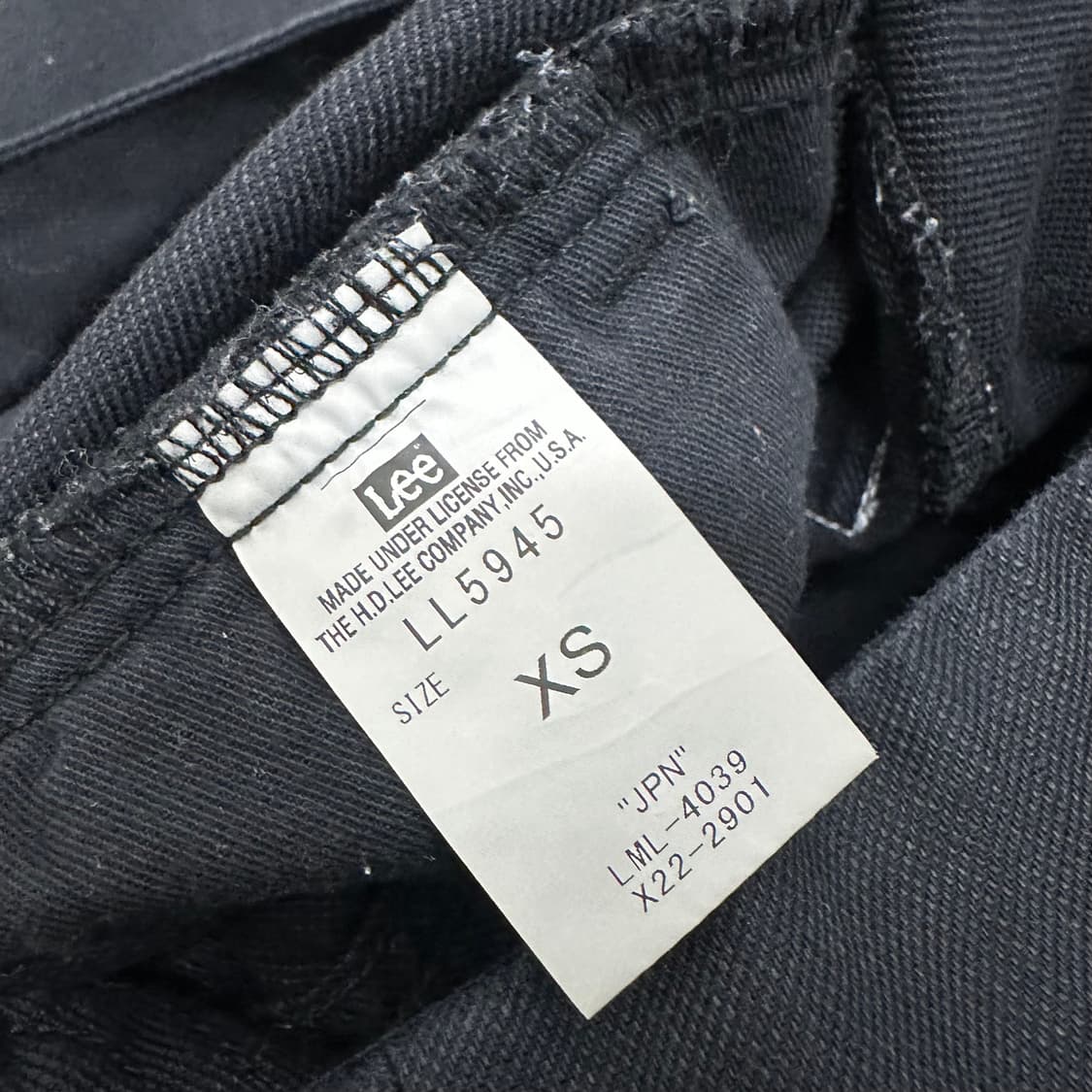 LEE 리 캔버스 오버롤 멜빵바지 블랙 XS 상품이미지8