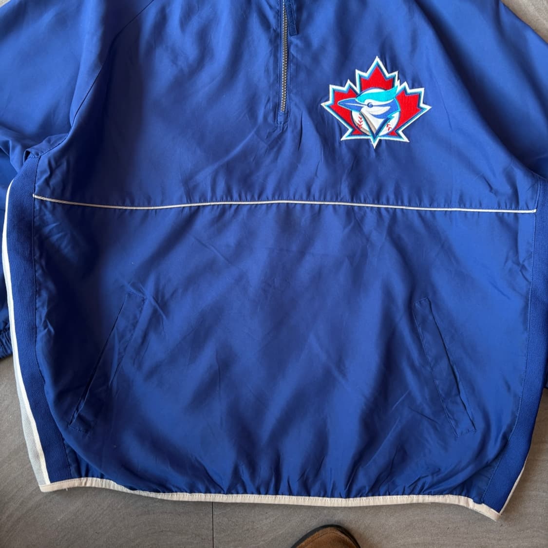 마제스틱 블루 나일론 웜업 상품이미지3