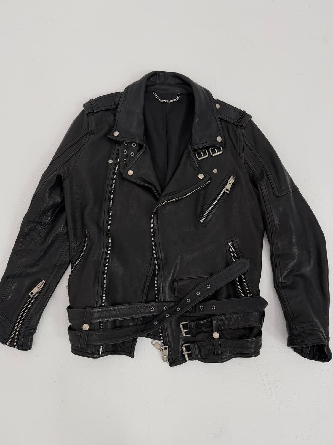 Vegetable sheepskin leather jacket 상품이미지4