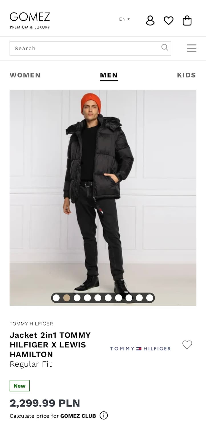 타미힐피거 X 루이스 해밀턴 2way 패딩 (조끼 변형 가능, M사이즈) 상품이미지1