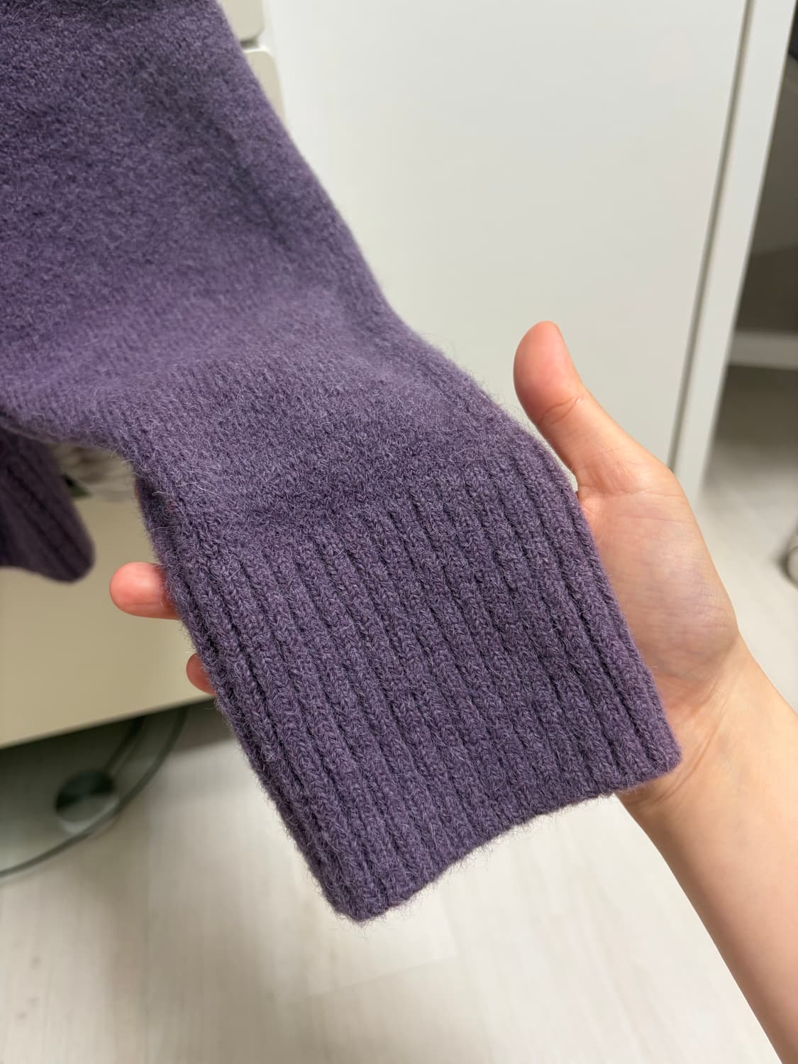 아미 알파카 가디건 상품이미지3