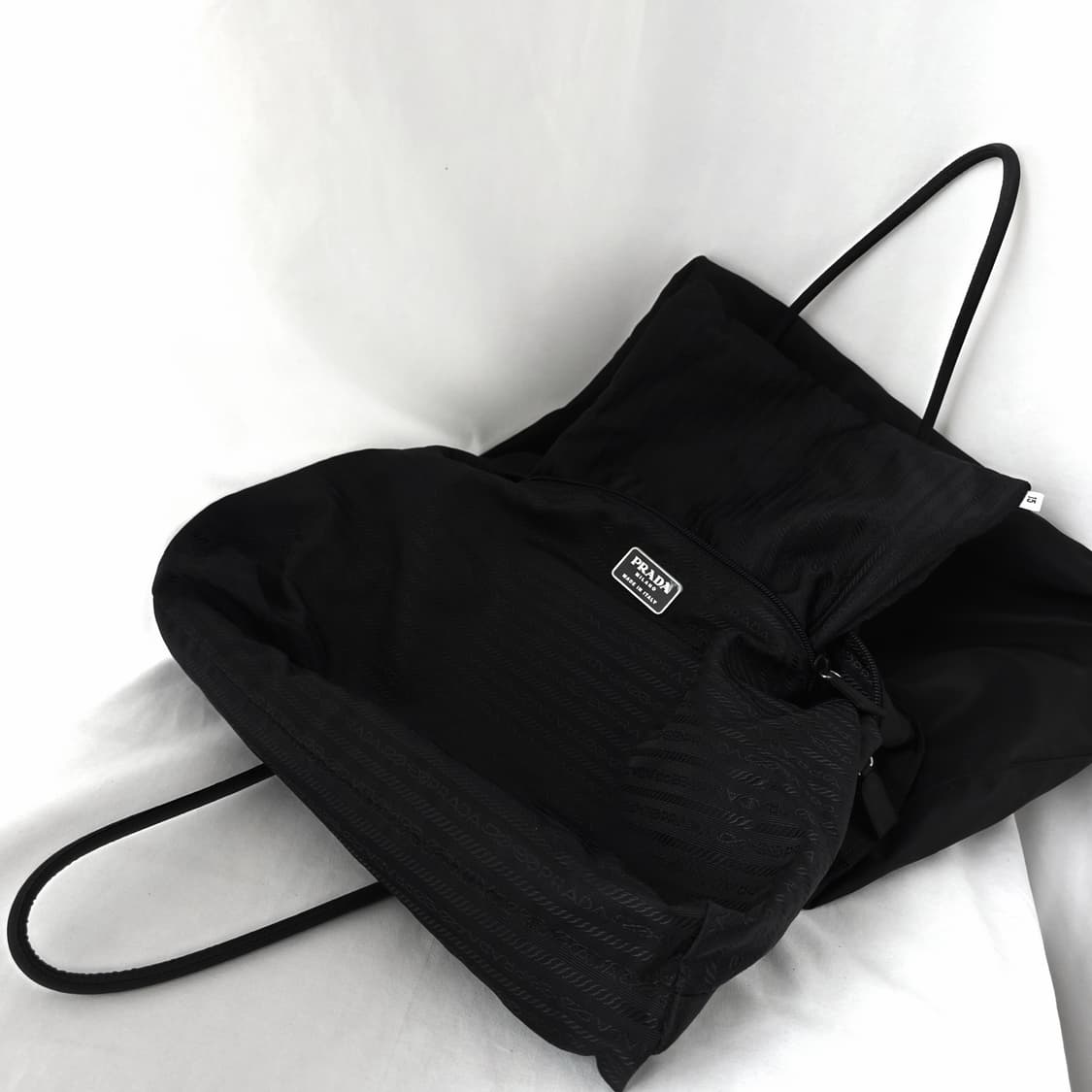 [정품 PRADA] 프라다 포코노 나일론 쇼퍼백 숄더백 라지 상품이미지7