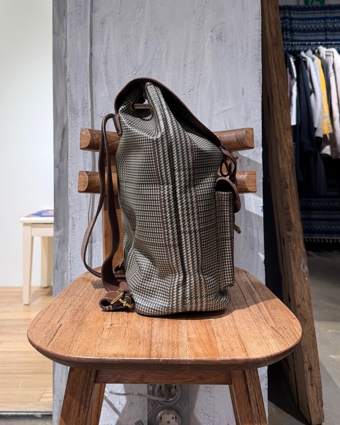 폴로 랄프로렌 글렌 체크 보스턴 백팩 상품이미지3