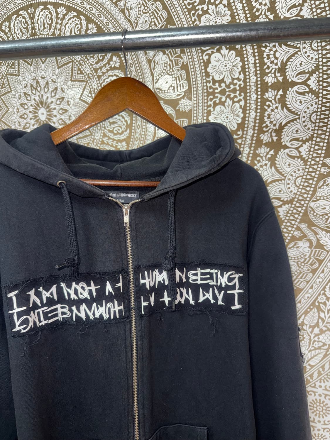 아임낫휴먼비잉 스트릿 백프린팅 후드집업  상품이미지5