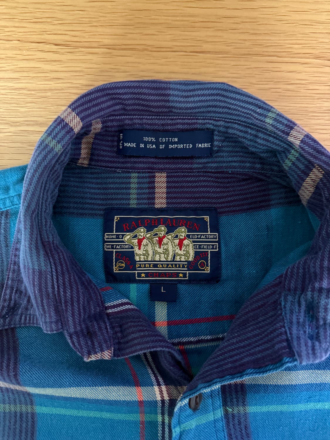 미제 올드 랄프로렌(Ralph Lauren) 체크 셔츠(U.S.A) 상품이미지6