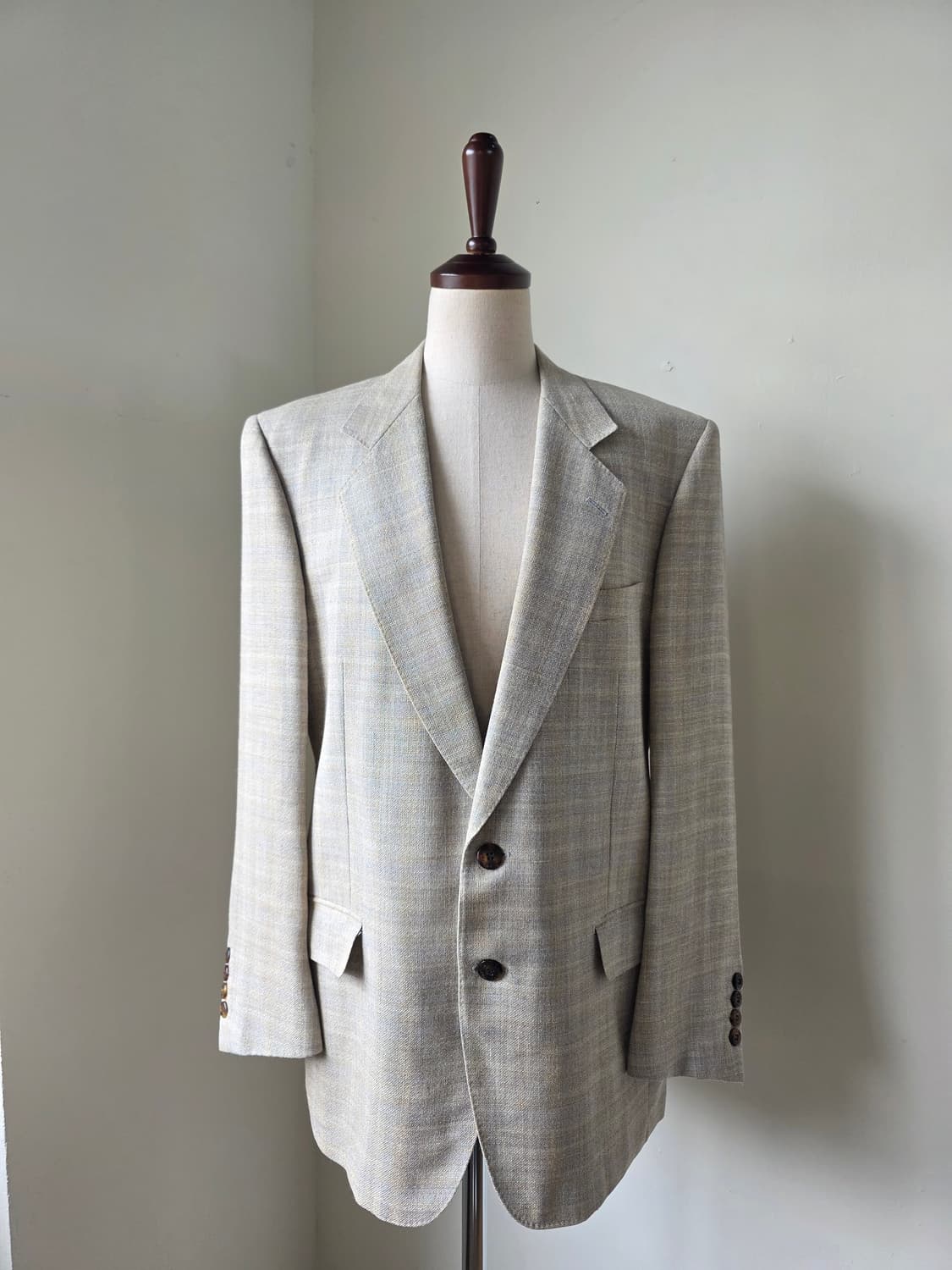 GIVENCHY 지방시 각인 단추 린넨 싱글 남성 자켓 상품이미지2