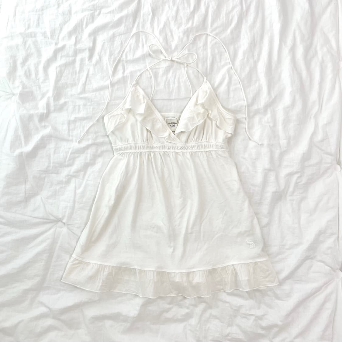 Abercrombie 아베크롬비베이비돌화이트탑아베크롬비슬리브리스아베나시 상품이미지3