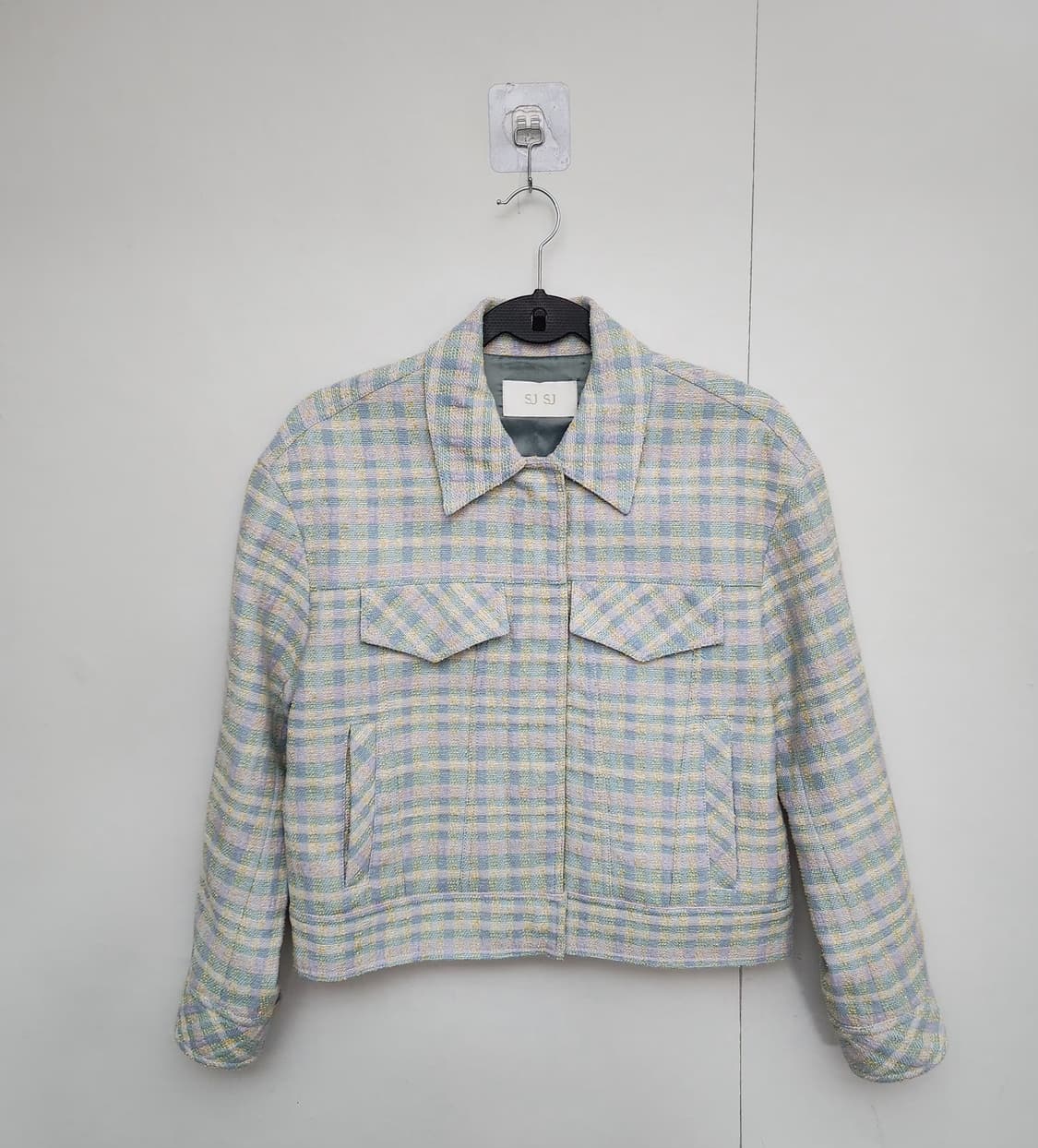 SJSJ 에스제이에스제이 95 66 체크자켓 크롭자켓 상품이미지1