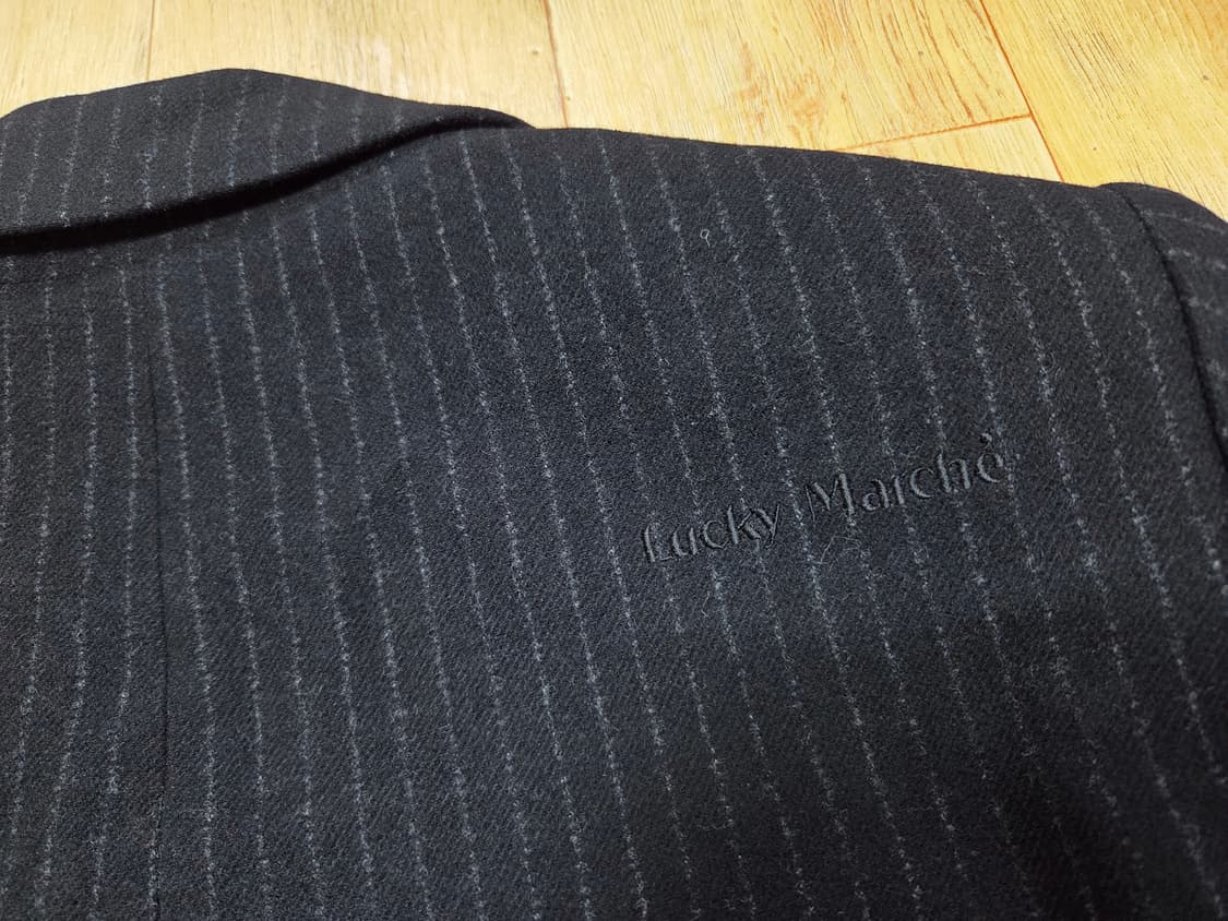 럭키마르쉐(LUCKY MARCHE) 오버사이즈 더블 울자켓 프리 새상품  상품이미지7