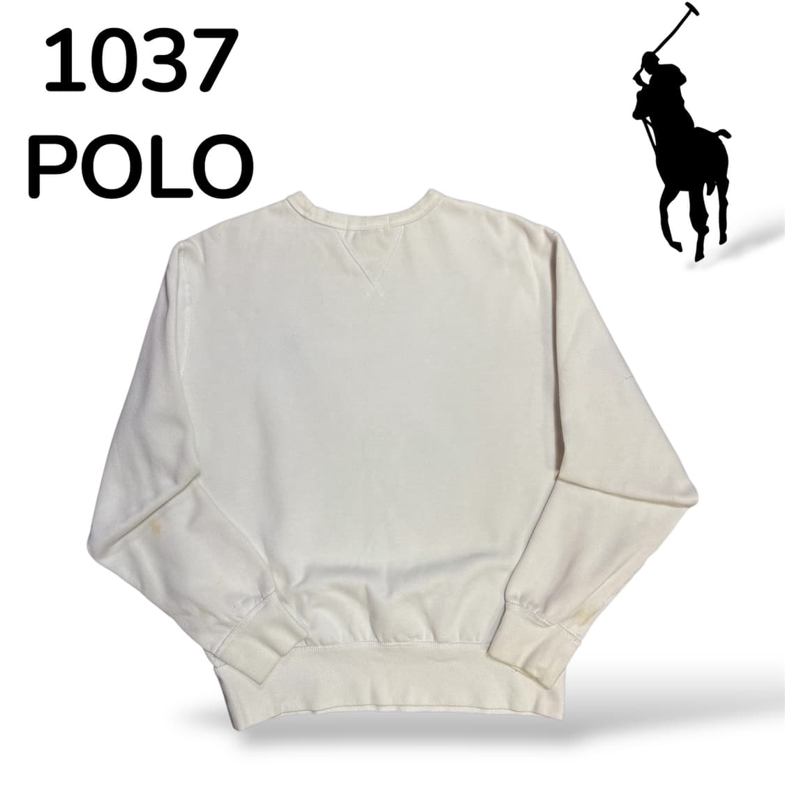 폴로 스몰 로고 아이보리 맨투맨 S 상품이미지3