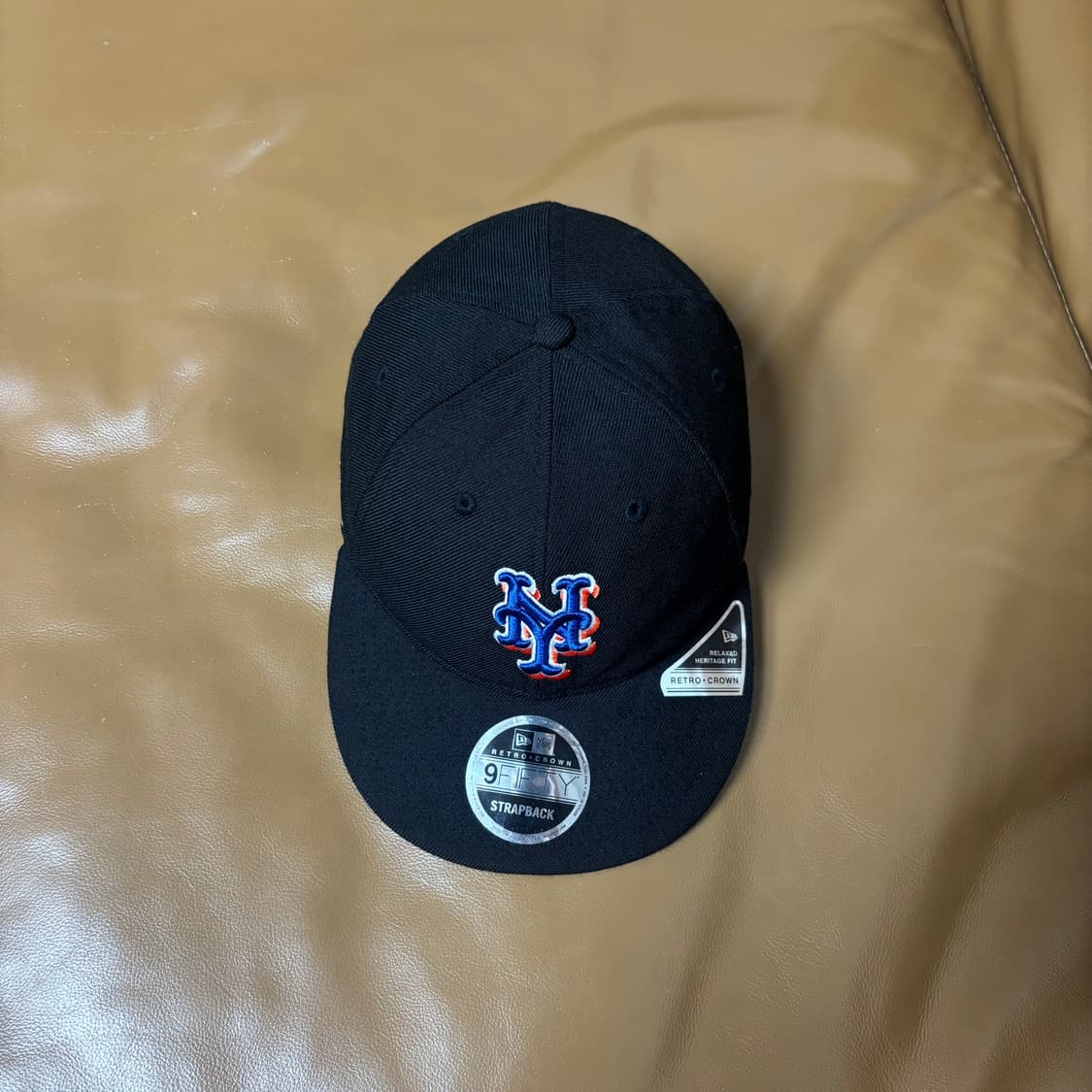 Beams 빔즈 x 뉴에라 뉴욕 메츠 9Fifty 블랙 6패널 볼캡 모자 상품이미지5