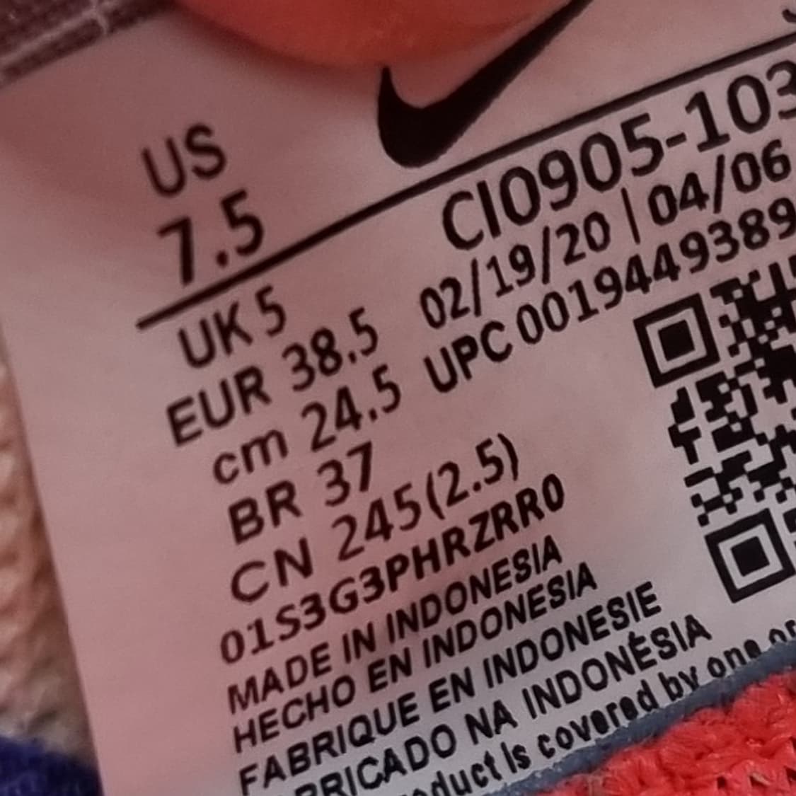 나이키 비스타라이트 런닝화 245 상품이미지6