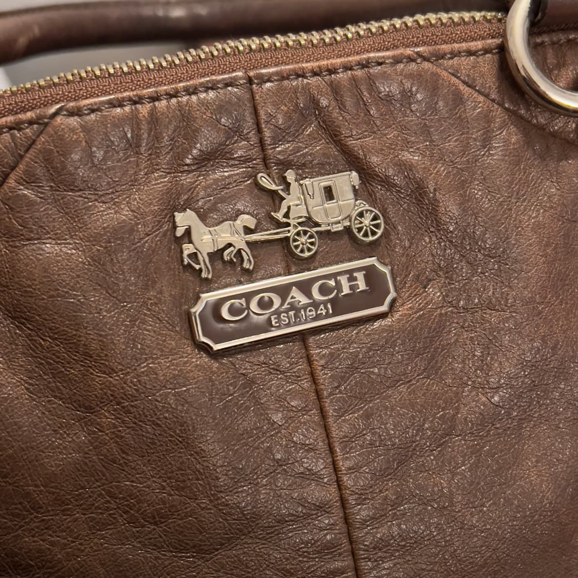 Coach vintage shoulder+cross bag (brown) 상품이미지4