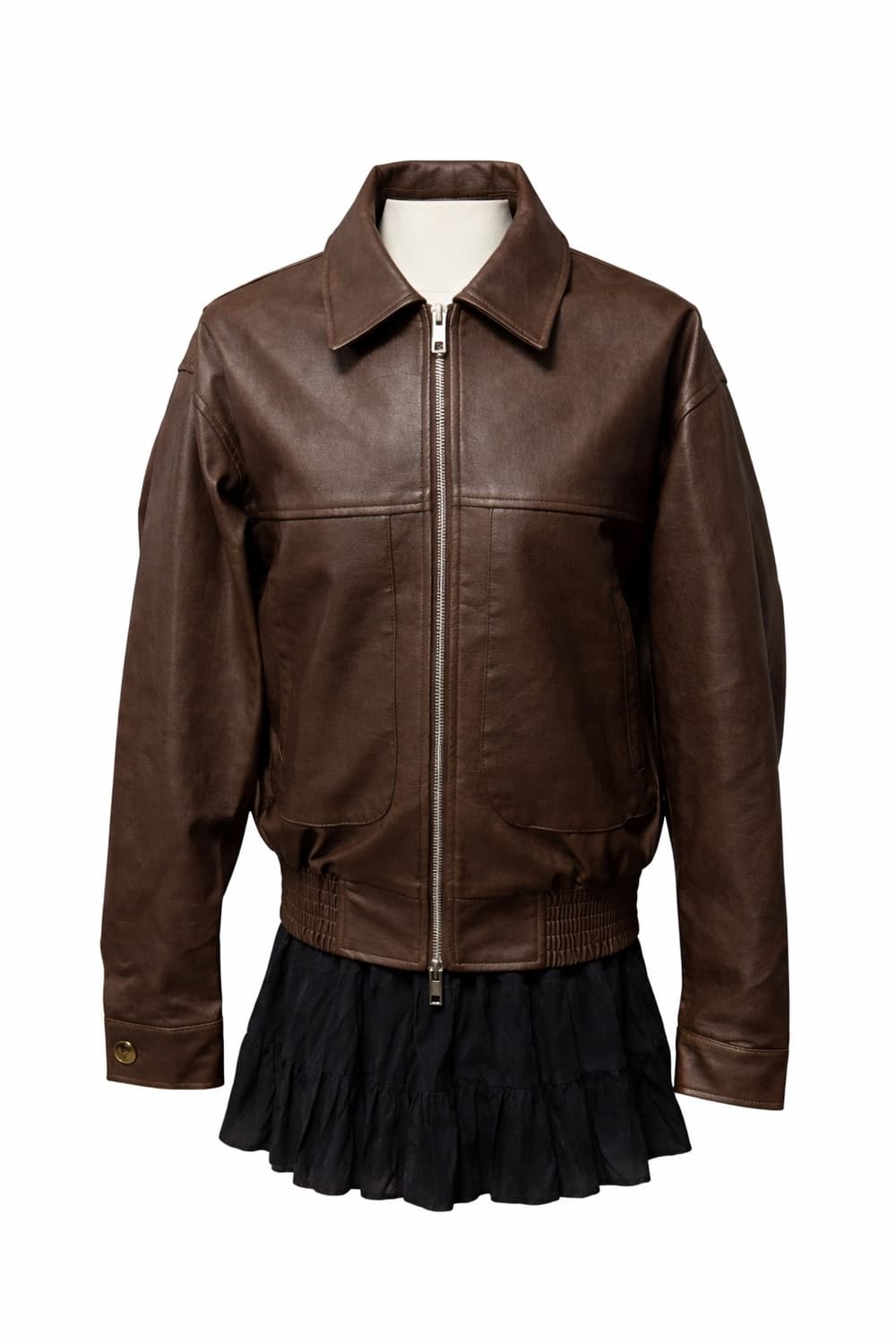 라퍼지포우먼 buffing leather 가죽 블루종 S 상품이미지2