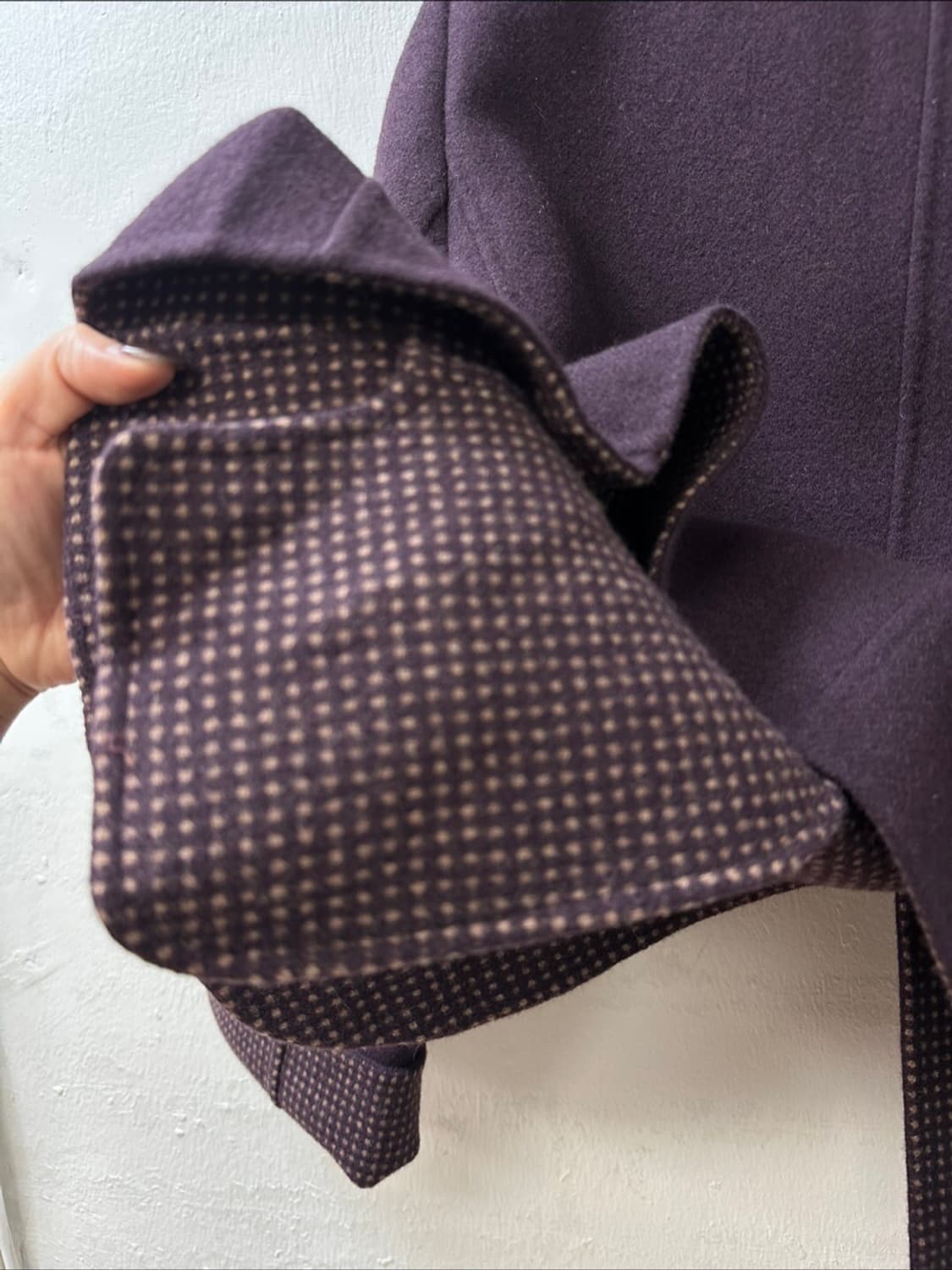 일본 울100% 핸드메이드 스탠드카라 코트 자켓 상품이미지5