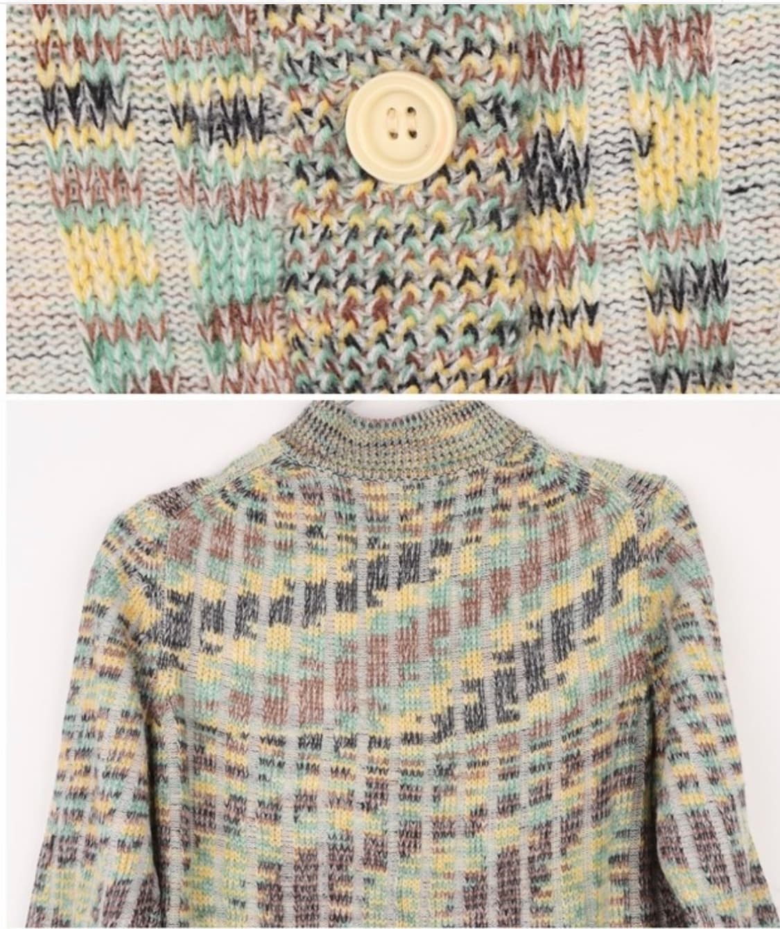 패턴 빈티지 가디건 상품이미지2