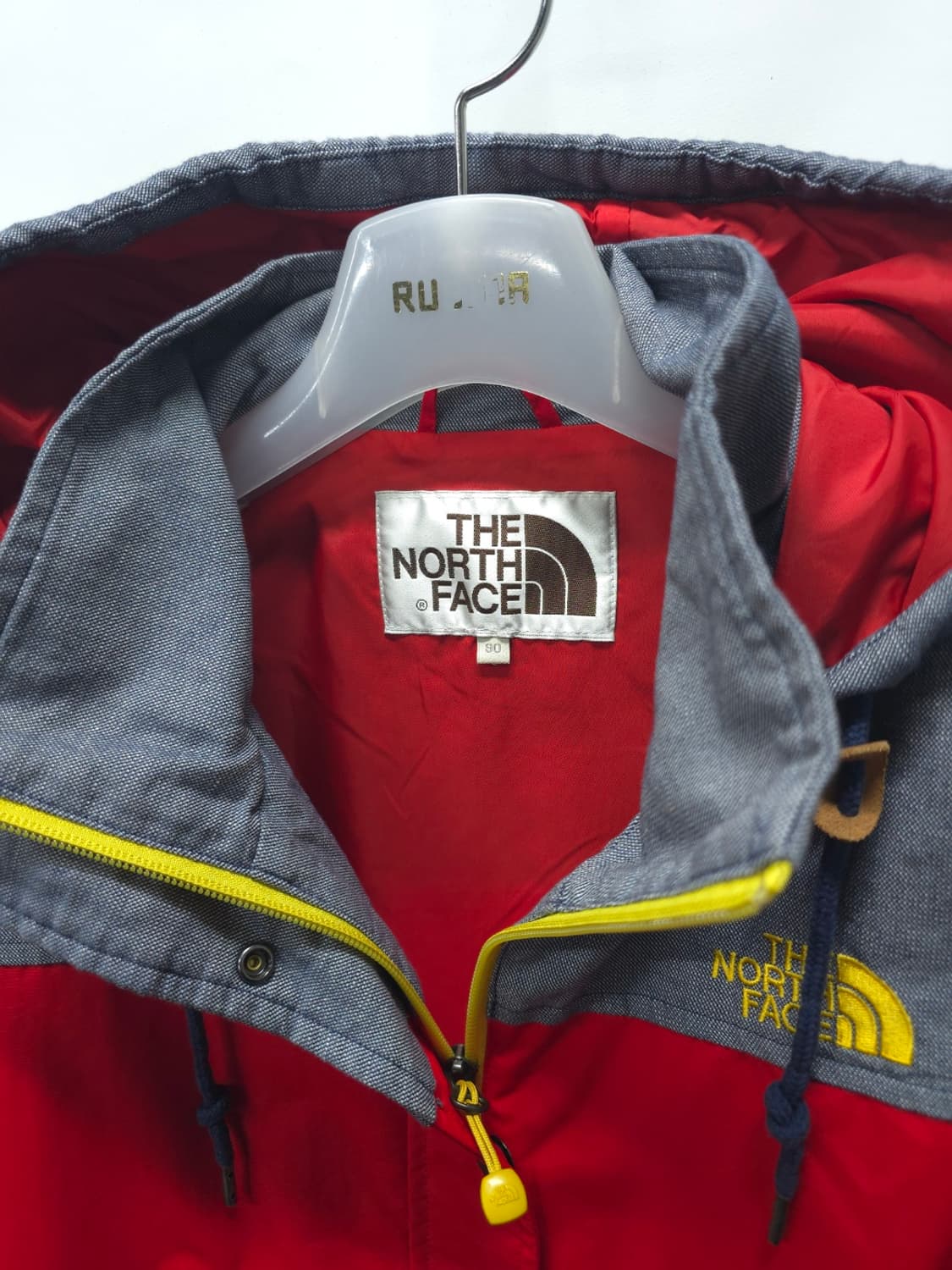 ​노스페이스 여성 배색 후드 바람막이 자켓 (55~55반) 상품이미지7