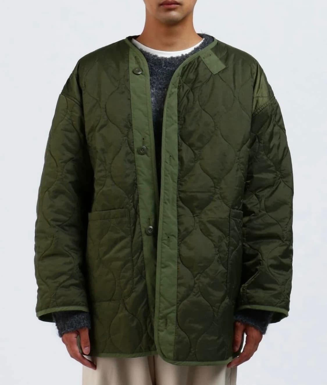 새상품) 빔즈 모즈코트 야상 올리브 상품이미지3