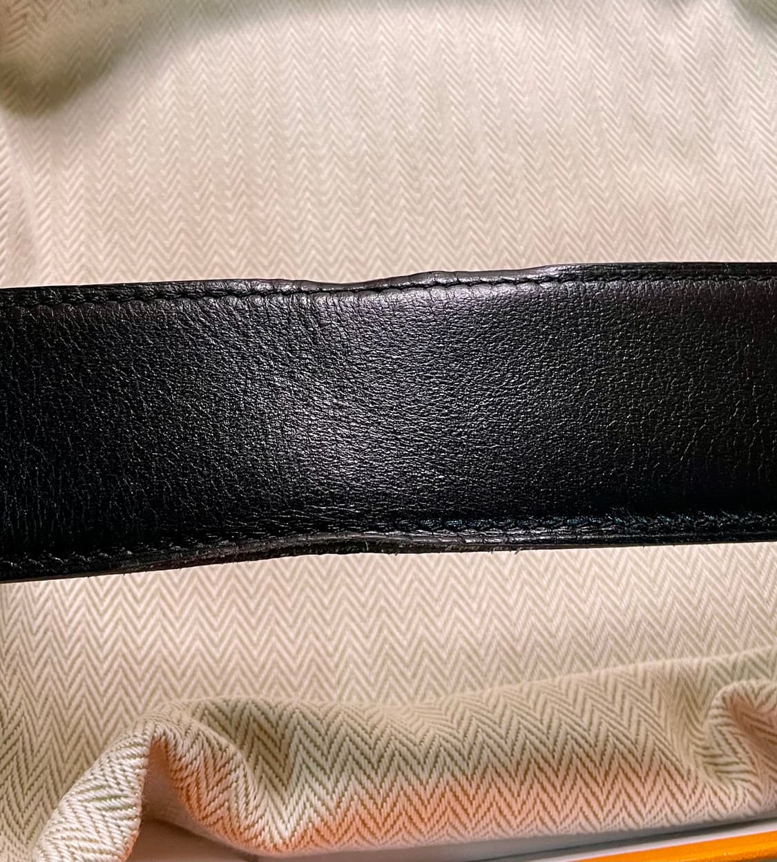 에르메스 H 남성용 가죽벨트 90 중고품 양면가능 상품이미지6