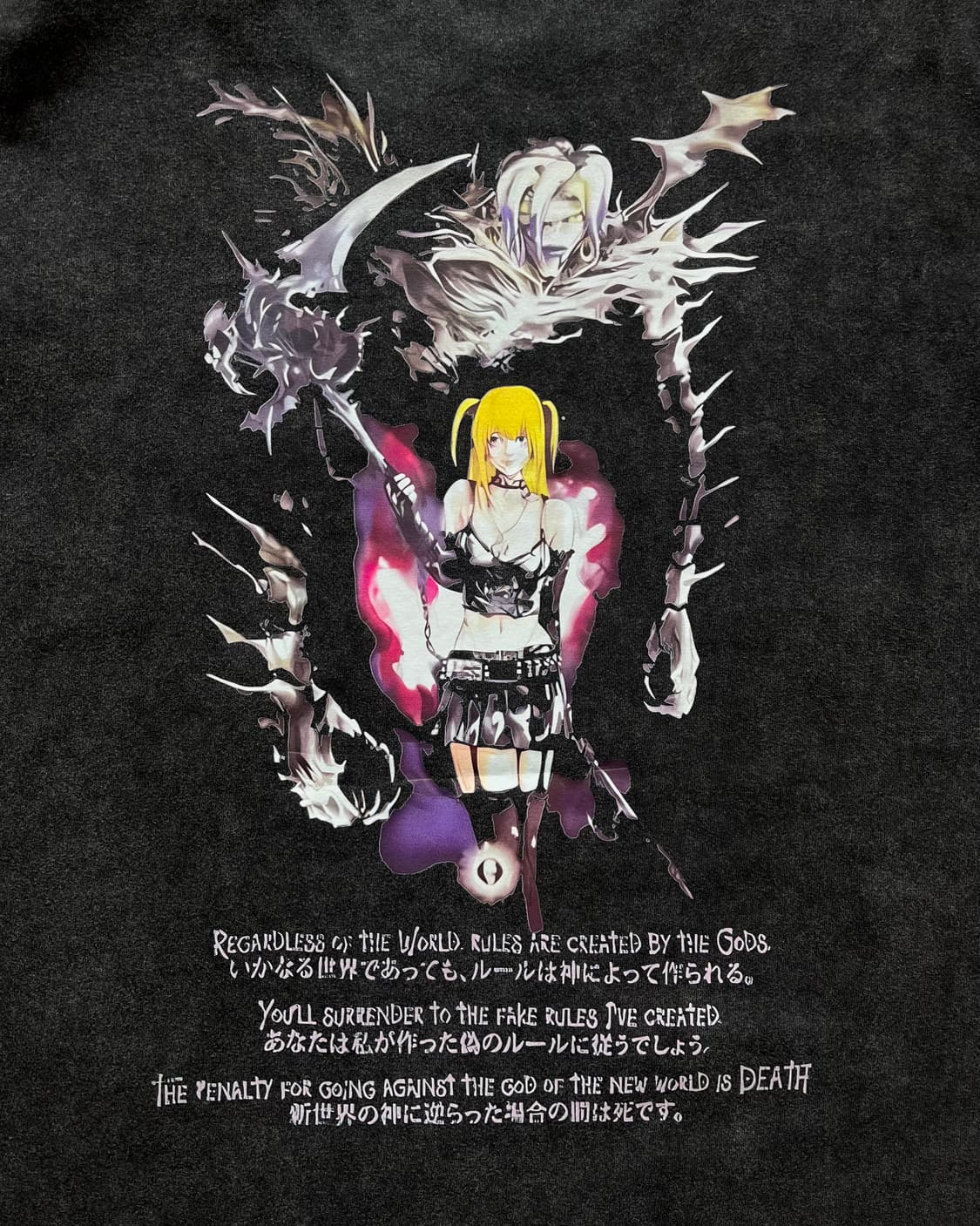 Death Note Misa Bootleg Print T-Shirt 상품이미지6