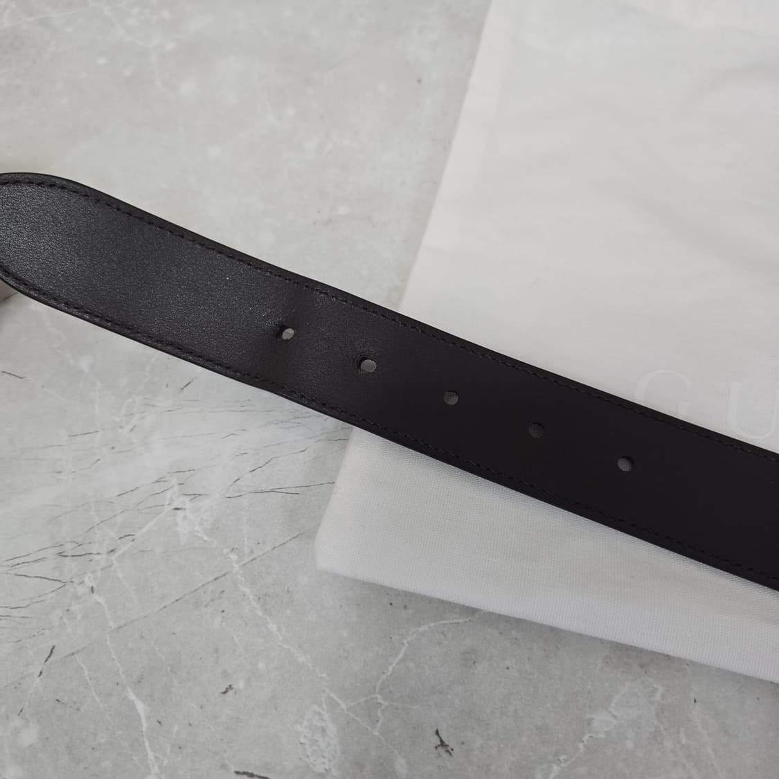 구찌 인터로킹 G 디테일 벨트 85사이즈 판매 상품이미지5