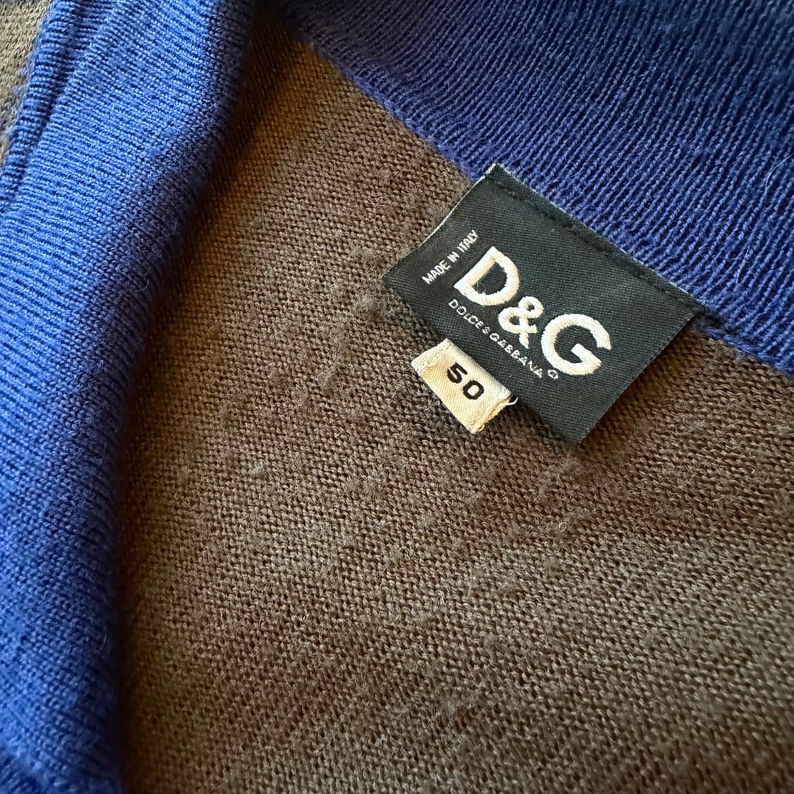 돌체 앤 가바나 체크 니트 집업 상품이미지6