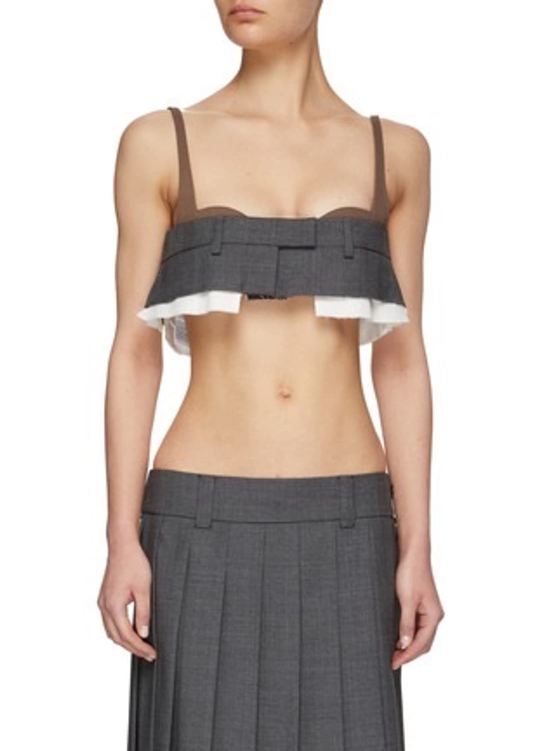 미우미우 Miu Miu Checked Bra Top 상품이미지2