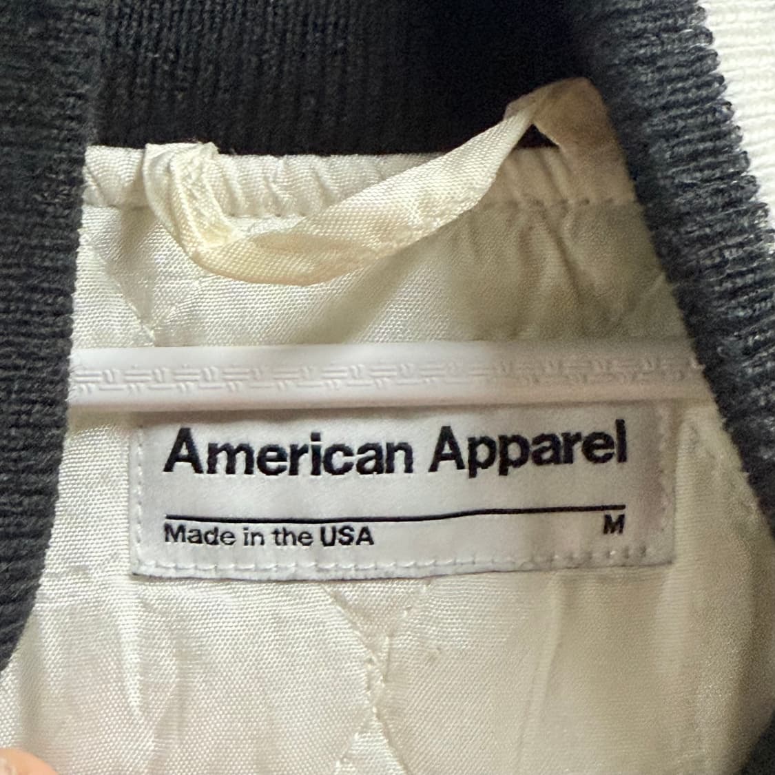 Made Usa 아메리칸 어페럴 아이보리 봄버 자켓 M 상품이미지2