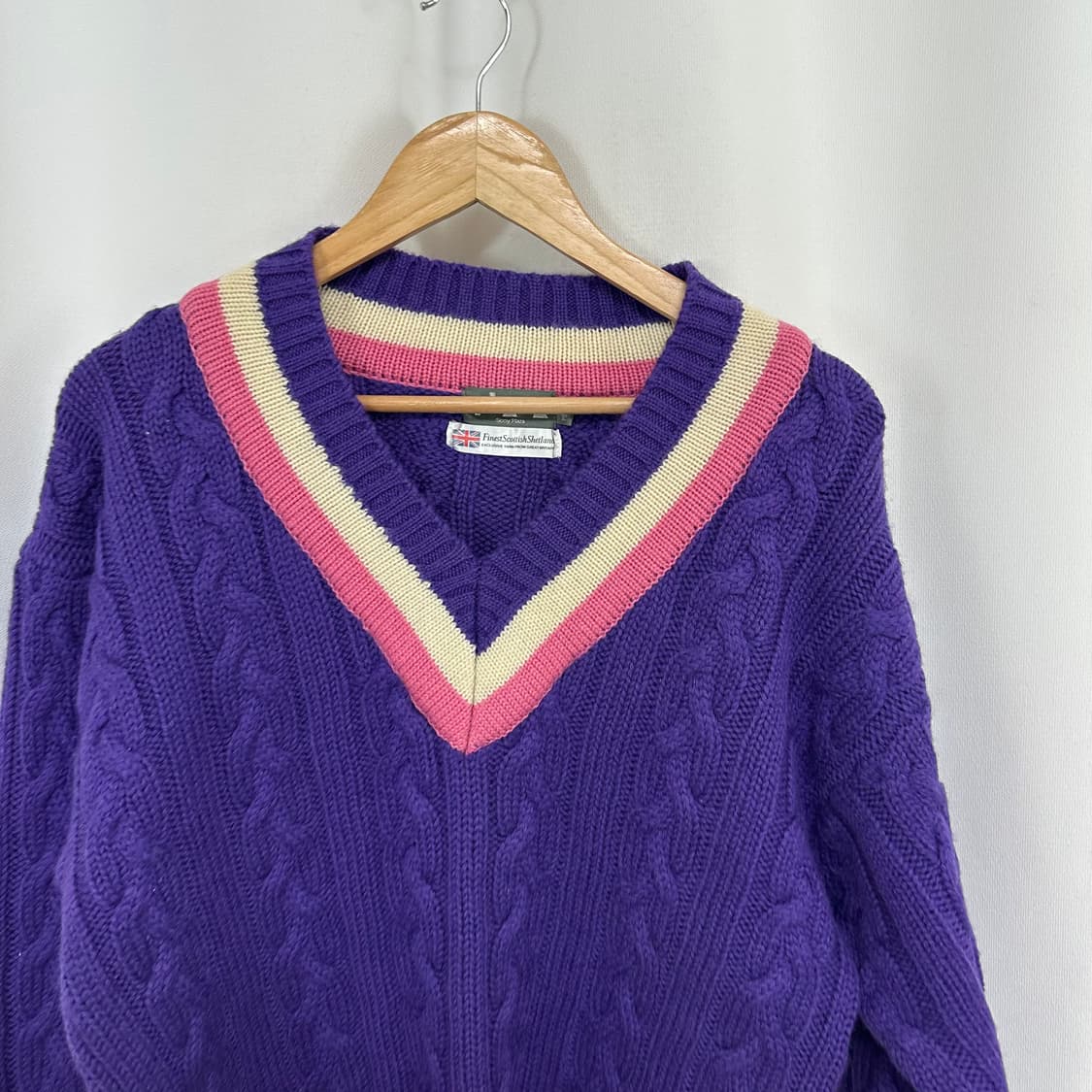   PLAZA 여자 울100% 오버핏 브이넥 니트 M 상품이미지2