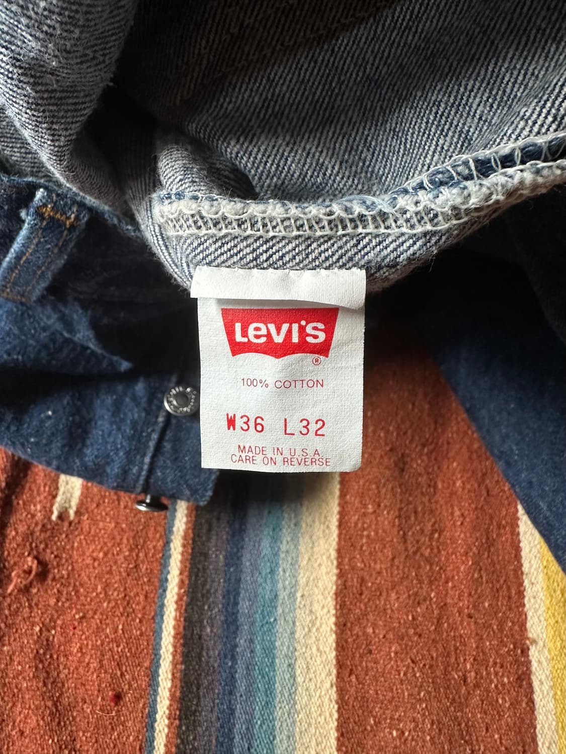 90s USA 빈티지 리바이스 501 데님 팬츠 상품이미지7