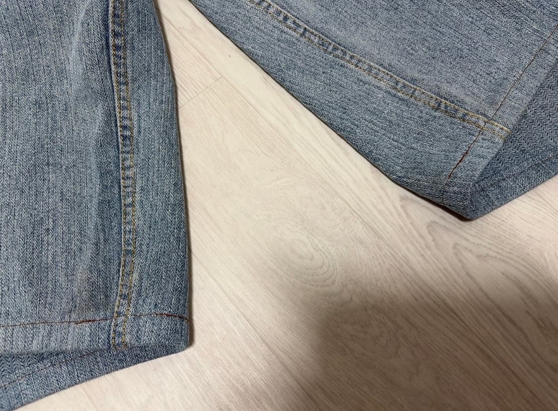 인텍스쳐 웨일 텍스쳐 커브드 데님 팬츠 s사이즈 상품이미지6