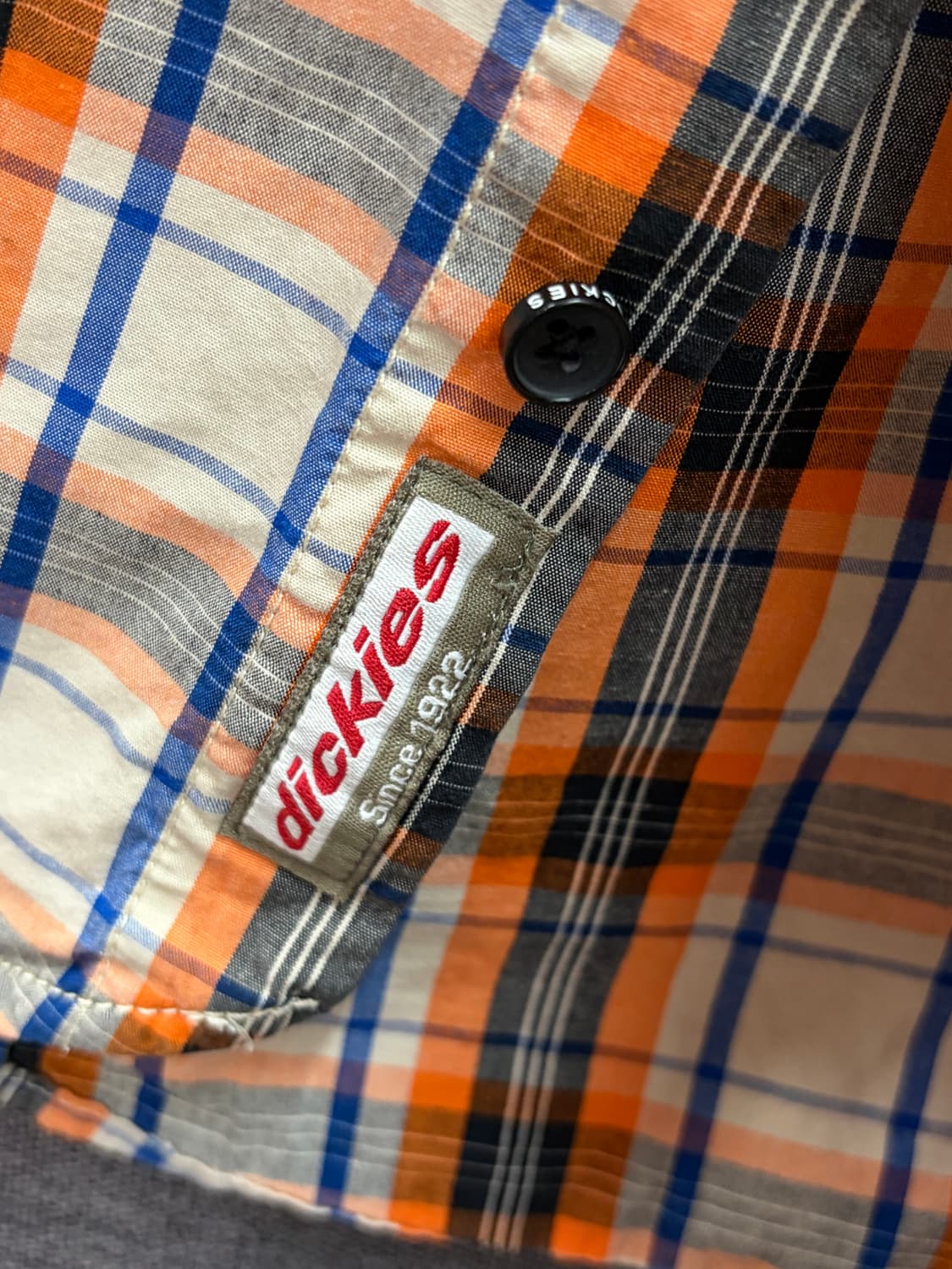 디키즈 usa 빈티지 반팔 체크 셔츠 상품이미지4