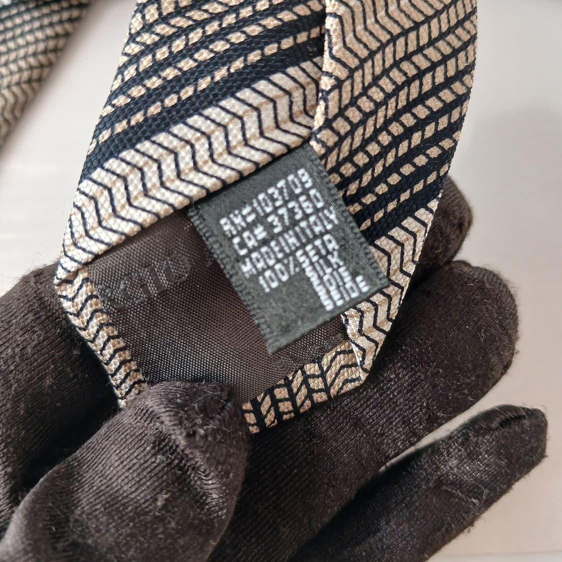 조르지오 아르마니 실크 스트라이프 넥타이 9.2cm A+등급 A19580 상품이미지10