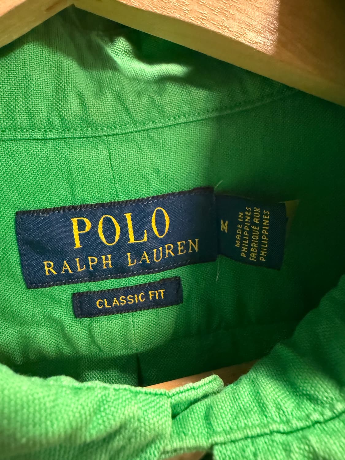 M 폴로 랄프로렌 POLO 클래식핏 옥스포드 셔츠 그린 상품이미지5