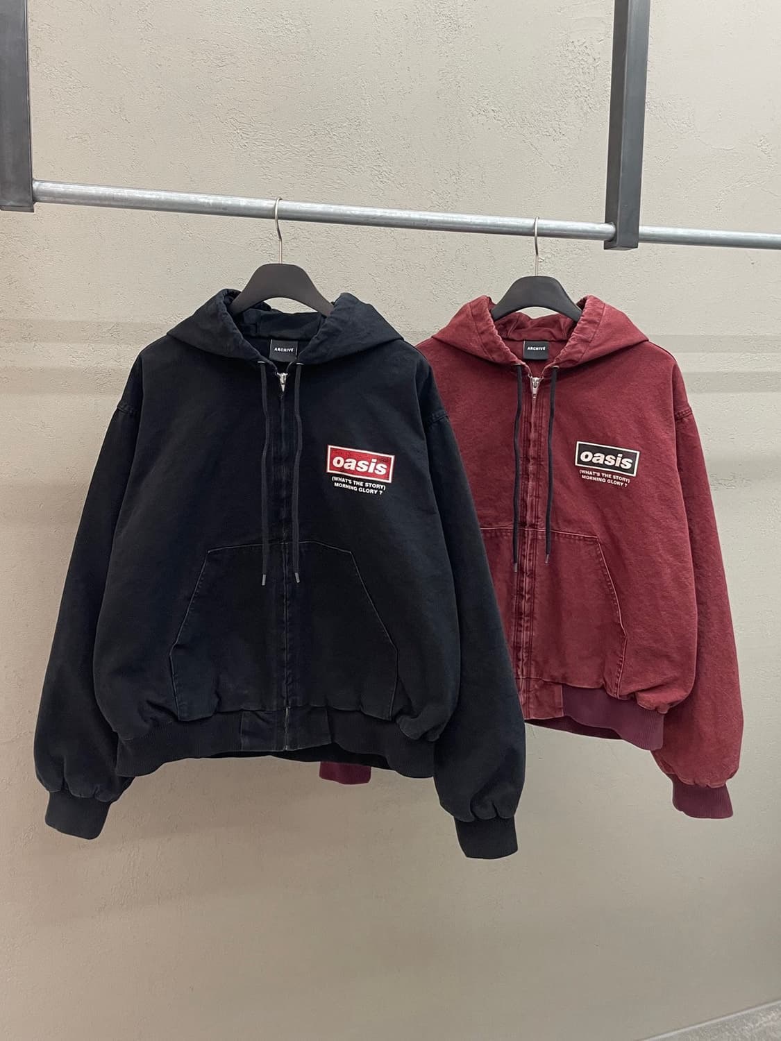 오아시스 빈티지 피그먼트 후드집업 상품이미지3