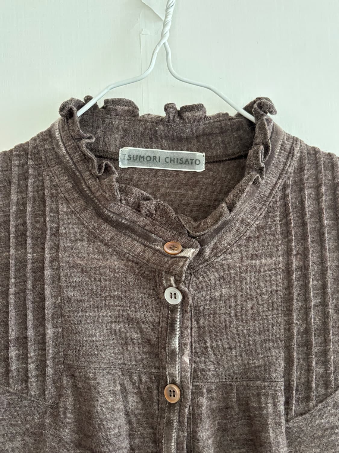 츠모리치사토 울 블라우스 상품이미지3