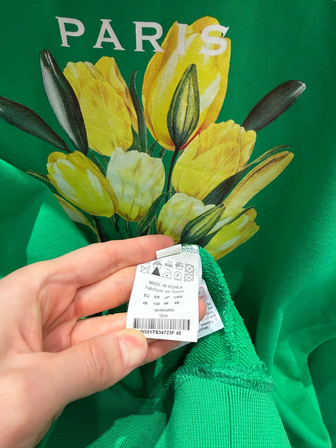 우영미 플라워 백로고 후드티 48 상품이미지3