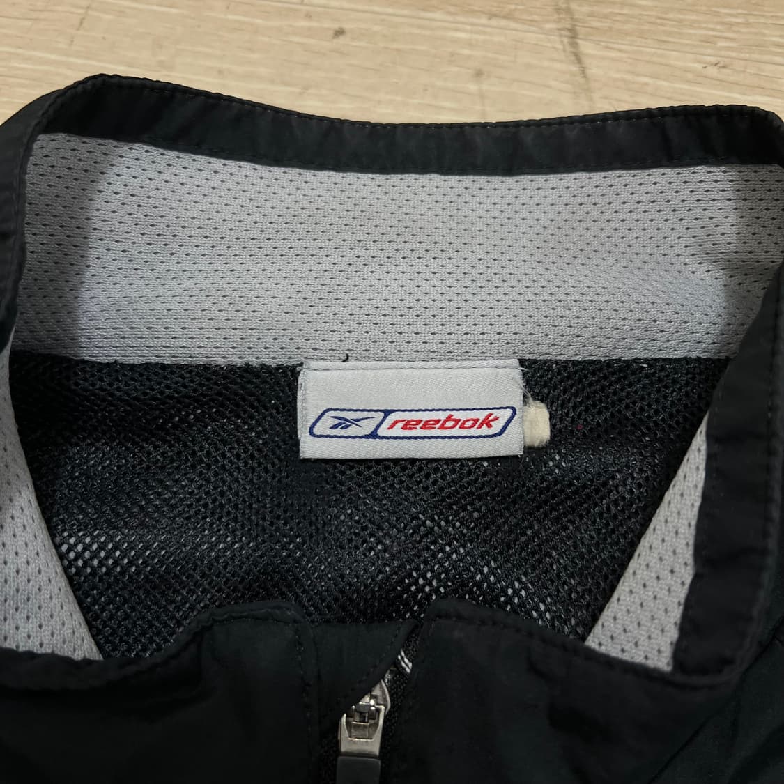 리복 올드스쿨 통일 마라톤 바람막이 집업자켓 [블랙] L/100 상품이미지6