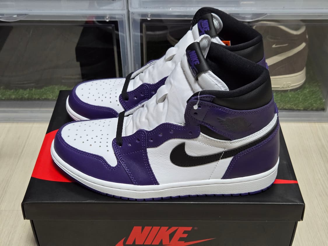 [판매](260)조던 1 레트로 하이 OG 코트 퍼플 상품이미지1