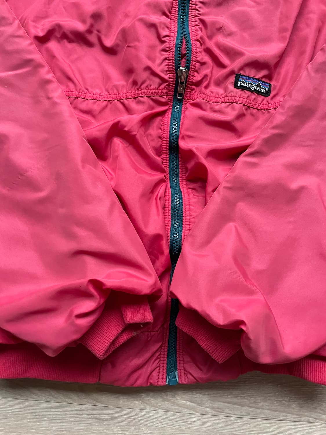 90s 파타고니아 쉘드 신칠라 봄버 자켓 핑크 rare usa 상품이미지6