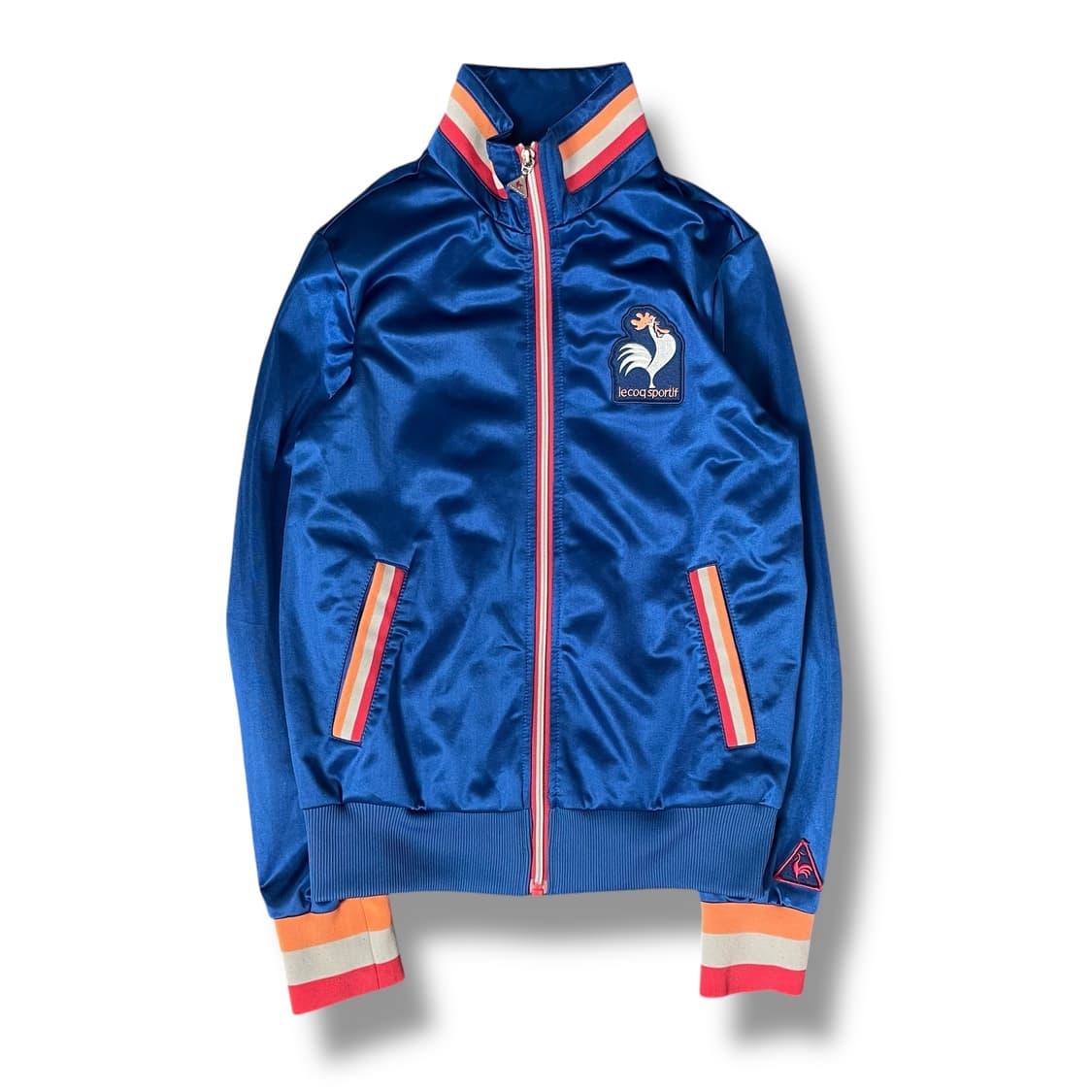 르꼬끄 배색 패치로고 블루 트랙탑 상품이미지1