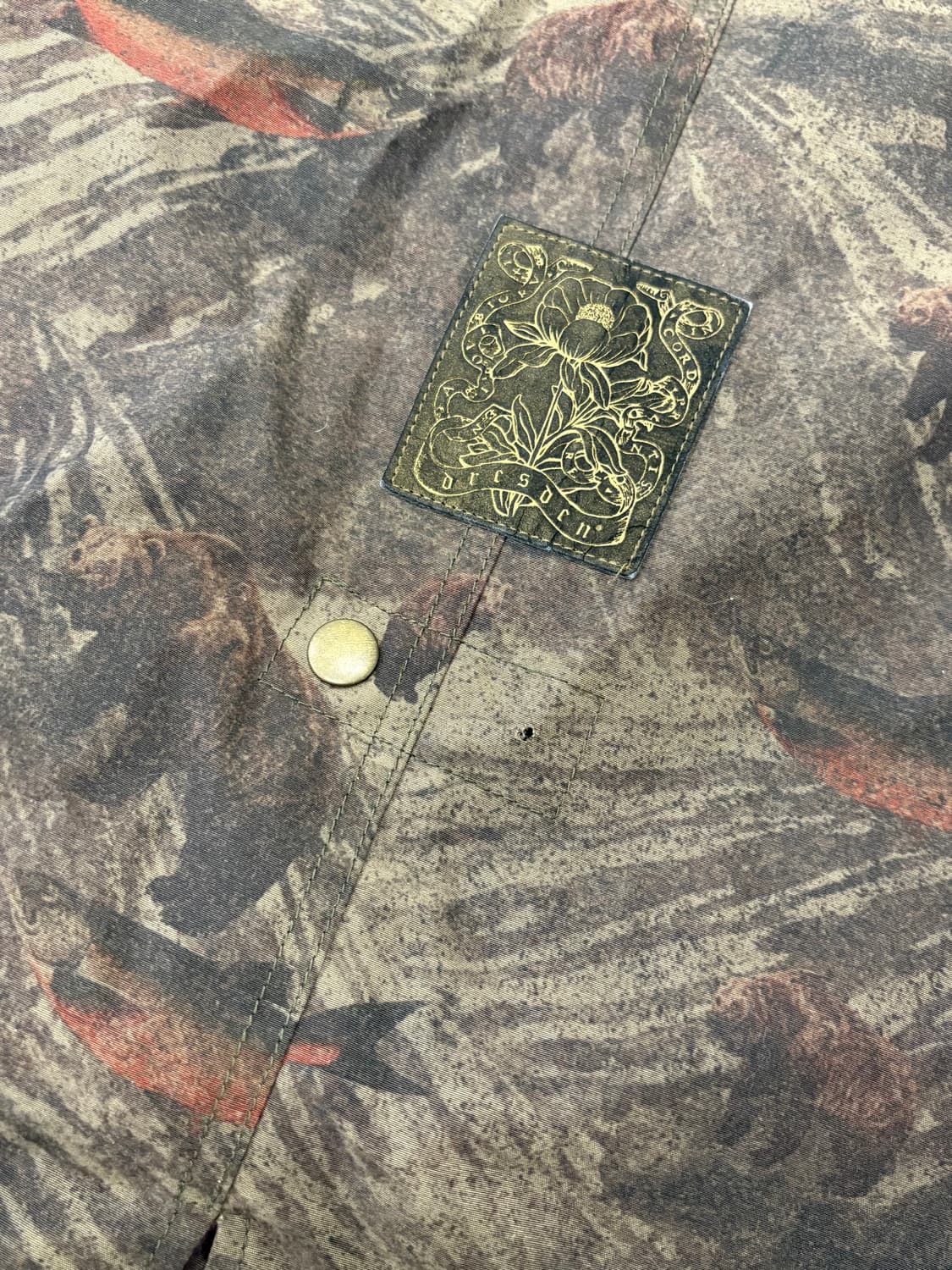 dresden wood parts bear print jacket 상품이미지8