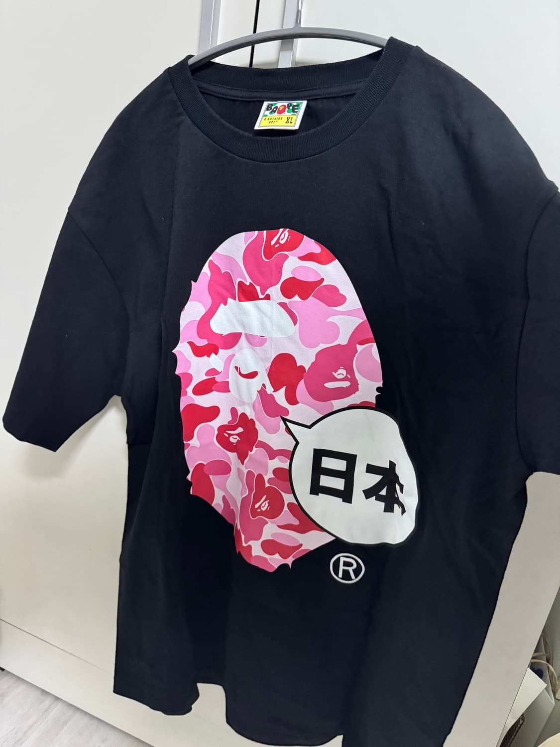베이프 재팬 티셔츠 블랙 XL (2회착) 판매합니다 상품이미지1