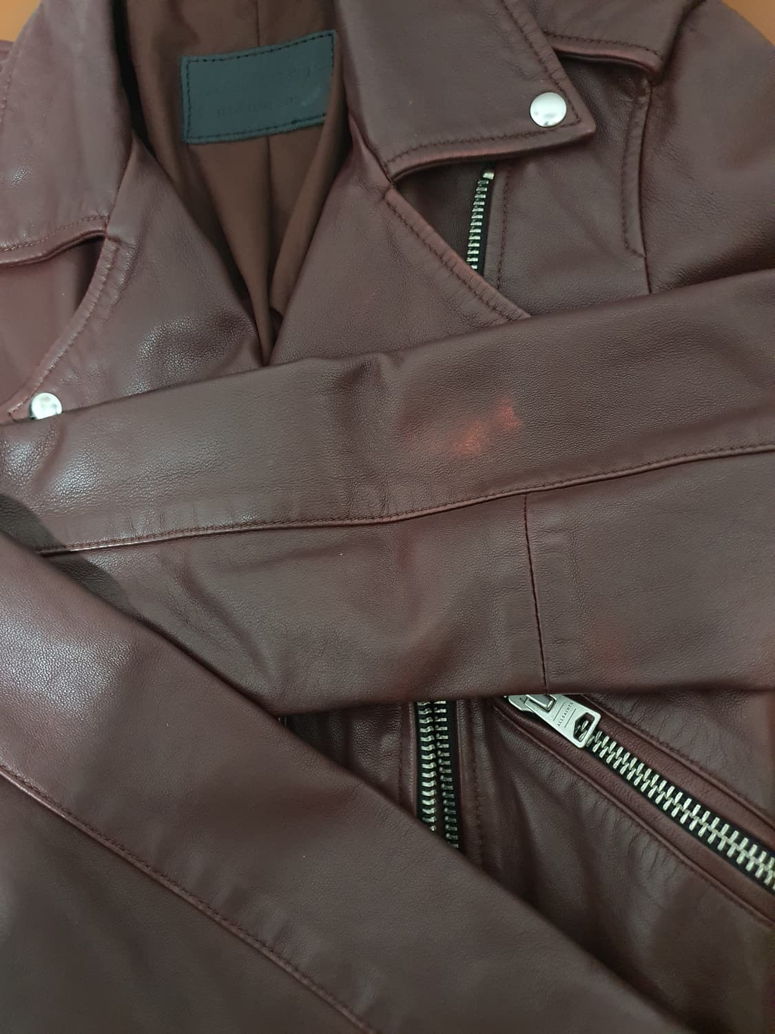 올세인츠 발펀 바이크 가죽 자켓 사이즈 EU32
 상품이미지9