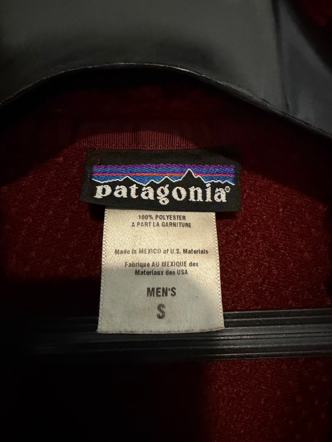 [S] 파타고니아 빈티지 딥파일 보르도 레드 후리스 상품이미지7